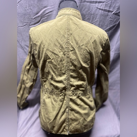 LOFT Army Green Utility Military Cargo Jacket Women’s Size M GORPCORE - Picture 3 of 9